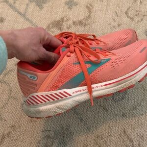 Brooks Women's Coral and Teal Athletic Shoes